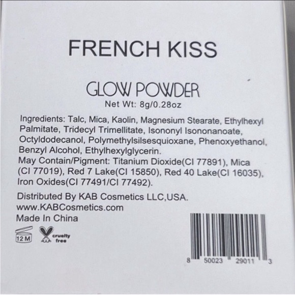 KAB COSMETICS Pressed Glow Powder in French Kiss NIB - Picture 5 of 6